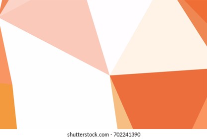 Light Yellow, Orange vector geometric simple minimalistic background, which consist of triangles on white background. Triangular pattern with gradient for your business design. 