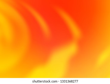 Light Yellow, Orange vector glossy bokeh pattern. Glitter abstract illustration with an elegant design. A new texture for your design.