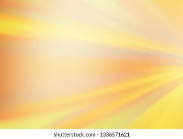 Light Yellow, Orange vector glossy abstract background. Colorful illustration in abstract style with gradient. The best blurred design for your business.