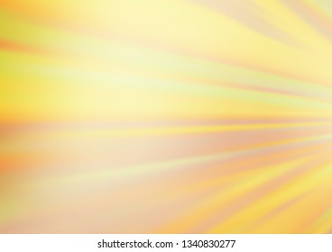 Light Yellow, Orange vector glossy abstract template. Creative illustration in halftone style with gradient. The blurred design can be used for your web site.