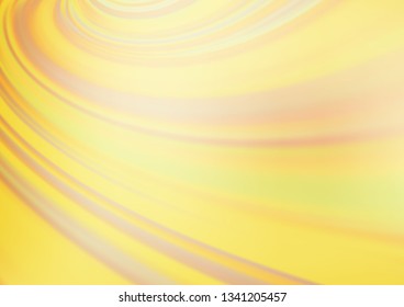 Light Yellow, Orange vector glossy abstract template. An elegant bright illustration with gradient. The background for your creative designs.