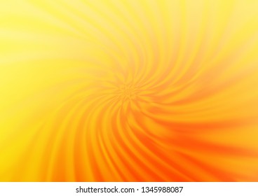 Light Yellow, Orange vector glossy bokeh pattern. A vague abstract illustration with gradient. The elegant pattern for brand book.