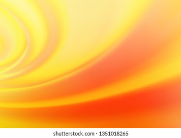Light Yellow, Orange vector glossy abstract background. Colorful illustration in blurry style with gradient. Brand new design for your business.