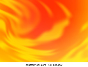 Light Yellow, Orange vector glossy abstract background. Colorful illustration in abstract style with gradient. The blurred design can be used for your web site.