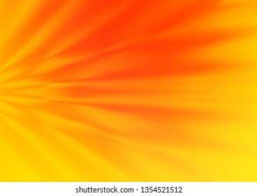 Light Yellow, Orange vector glossy abstract background. A completely new color illustration in a bokeh style. The template for backgrounds of cell phones.