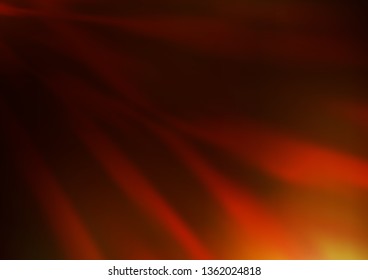 Light Yellow, Orange vector glossy abstract background. Glitter abstract illustration with an elegant design. The template can be used for your brand book.
