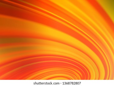 Light Yellow, Orange vector glossy abstract template. A vague abstract illustration with gradient. The blurred design can be used for your web site.