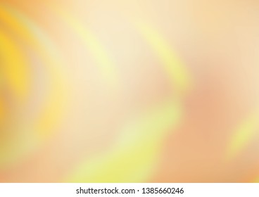Light Yellow, Orange vector glossy abstract template. Glitter abstract illustration with an elegant design. A completely new design for your business.
