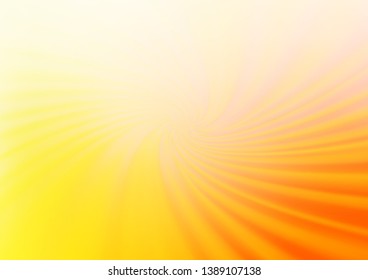 Light Yellow, Orange vector glossy abstract background. An elegant bright illustration with gradient. The template can be used for your brand book.