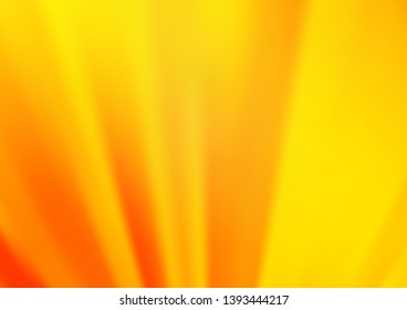 Light Yellow, Orange vector glossy abstract background. An elegant bright illustration with gradient. A completely new template for your design.