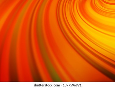 Light Yellow, Orange vector glossy bokeh pattern. Modern geometrical abstract illustration with gradient. A completely new design for your business.