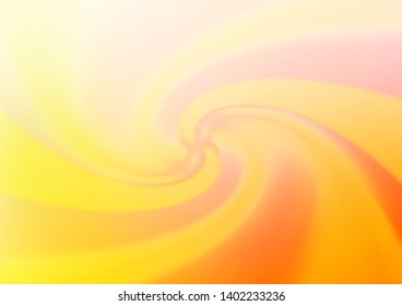 Light Yellow, Orange vector glossy abstract template. Creative illustration in halftone style with gradient. The best blurred design for your business.