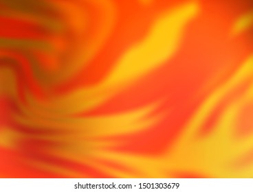 Light Yellow, Orange vector glossy bokeh pattern. Glitter abstract illustration with an elegant design. The elegant pattern for brand book.