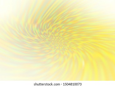 Light Yellow, Orange vector glossy bokeh pattern. Modern geometrical abstract illustration with gradient. The blurred design can be used for your web site.