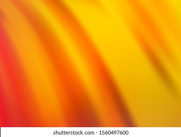 Light Yellow, Orange vector glossy abstract template. Colorful abstract illustration with gradient. The template can be used for your brand book.