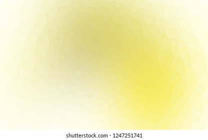 Light Yellow, Orange vector hexagon mosaic texture. A sample with polygonal shapes. A completely new design for your business.
