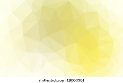 Light Yellow, Orange vector hexagon mosaic template. Shining colored illustration in a Brand new style. The elegant pattern can be used as part of a brand book.