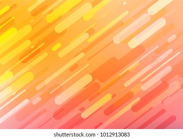 Light Yellow, Orange vector indian curved template. Glitter abstract illustration with doodles and Zen tangles. Hand painted design for web, leaflet, textile.