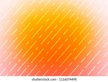 Light Yellow, Orange vector indian curved texture. Doodles on blurred abstract background with gradient. The textured pattern can be used for website.