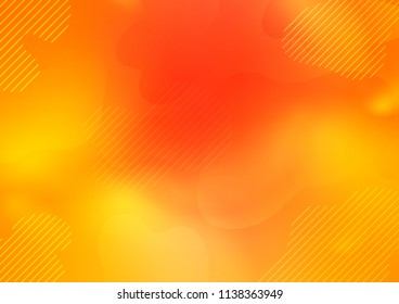 Light Yellow, Orange vector layout with flat lines. Glitter abstract illustration with colored sticks. The pattern can be used for websites.