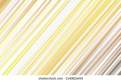 Light Yellow, Orange vector layout with flat lines. Shining colored illustration with narrow lines. The pattern can be used for busines ad, booklets, leaflets