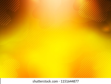 Light Yellow, Orange vector layout with flat lines. Glitter abstract illustration with colored sticks. The template can be used as a background.