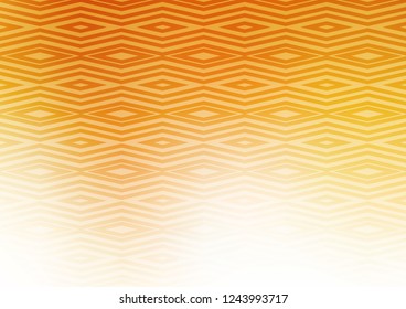 Light Yellow, Orange vector layout with lines, rectangle. Colorful illustration with lines, cubes on abstract template. Smart design for your business advert.