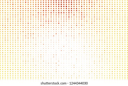 Light Yellow, Orange vector layout with circle shapes. Abstract illustration with colored bubbles in nature style. Pattern for ads, leaflets.
