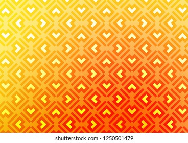 Light Yellow, Orange vector layout with flat lines. Glitter abstract illustration with colored sticks. Smart design for your business advert.