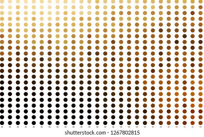 Light Yellow, Orange vector layout with circle shapes. Abstract illustration with colored bubbles in nature style. Design for posters, banners.