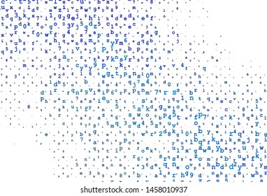 Light Yellow, Orange vector layout with latin alphabet. Abstract illustration with colored latin alphabet. Template can be used as a background for ads of typography.