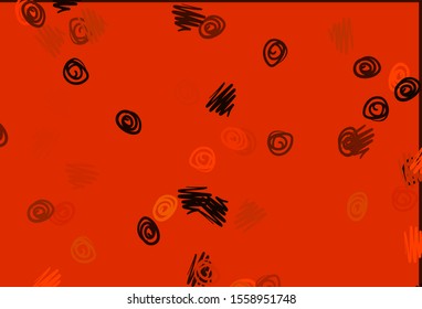 Light Yellow, Orange vector layout with circle shapes. Abstract illustration with colored bubbles in nature style. Completely new template for your brand book.