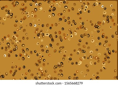 Light Yellow, Orange vector layout with circle shapes. Beautiful colored illustration with blurred circles in nature style. Design for business adverts.