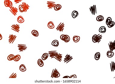 Light Yellow, Orange vector layout with circle shapes. Abstract illustration with colored bubbles in nature style. Completely new template for your brand book.