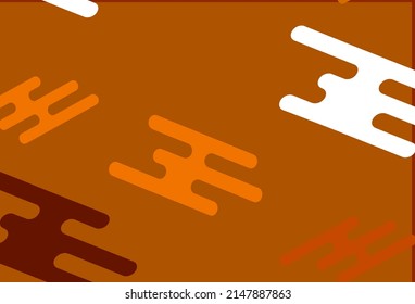 Hellgelb, orangefarbene Vektorgrafik mit flachen Linien. Farbige Illustration mit schmalen Linien. Muster für Webseiten, Landing-Seiten.