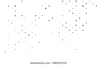 Light Yellow, Orange vector layout with circle shapes. Glitter abstract illustration with blurred drops of rain. Pattern for ads, leaflets.