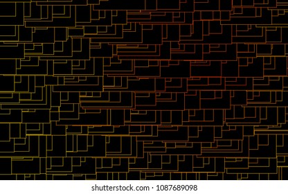 Light Yellow, Orange vector low poly background. A sample with a polygonal design. Illustration in polygonal style with repeating squares