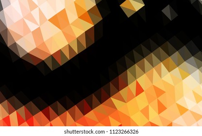 Light Yellow, Orange vector low poly texture. Colorful illustration in abstract style with gradient. A new texture for your design.