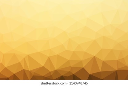 Light Yellow, Orange vector low poly layout. Geometric illustration in Origami style with gradient.  A completely new design for your business.