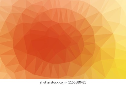 Light Yellow, Orange vector low poly cover. Glitter abstract illustration with an elegant design. The completely new template can be used for your brand book.