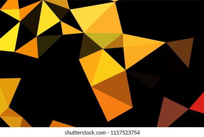 Light Yellow, Orange vector low poly texture. Colorful illustration in abstract style with gradient. A new texture for your design.