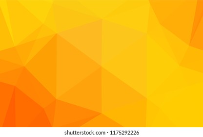 Light Yellow, Orange vector low poly texture. An elegant bright illustration with gradient. Brand new design for your business.