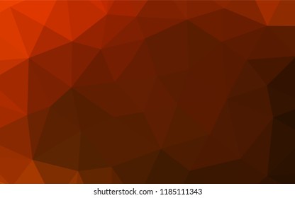 Light Yellow, Orange vector low poly texture. Creative illustration in halftone style with gradient. The elegant pattern can be used as part of a brand book.