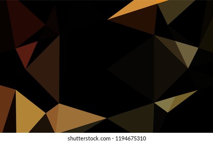 Light Yellow, Orange vector low poly cover. Modern geometrical abstract illustration with gradient. Brand new style for your business design.