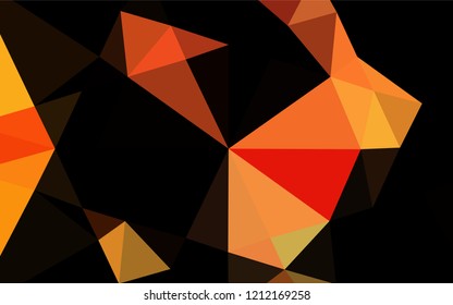 Light Yellow, Orange vector low poly texture. A completely new color illustration in a vague style. A new texture for your design.