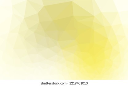 Light Yellow, Orange vector low poly texture. Colorful abstract illustration with gradient. The template can be used as a background for cell phones.