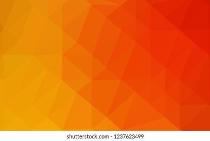 Light Yellow, Orange vector low poly layout. A completely new color illustration in a vague style. Completely new template for your business design.