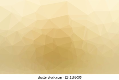 Light Yellow, Orange vector low poly texture. Colorful illustration in abstract style with gradient. The textured pattern can be used for background.