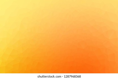 Light Yellow, Orange vector low poly layout. Shining colored illustration in a Brand new style. Elegant pattern for a brand book.