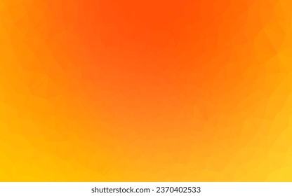 Amarillo claro, vector naranja de textura baja de poli. Ilustración creativa en estilo de semitono con gradiente. Plantilla completamente nueva para el diseño de su negocio.